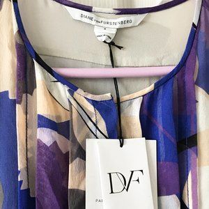 Diane Von Furstenberg silk georgette dress, size 8